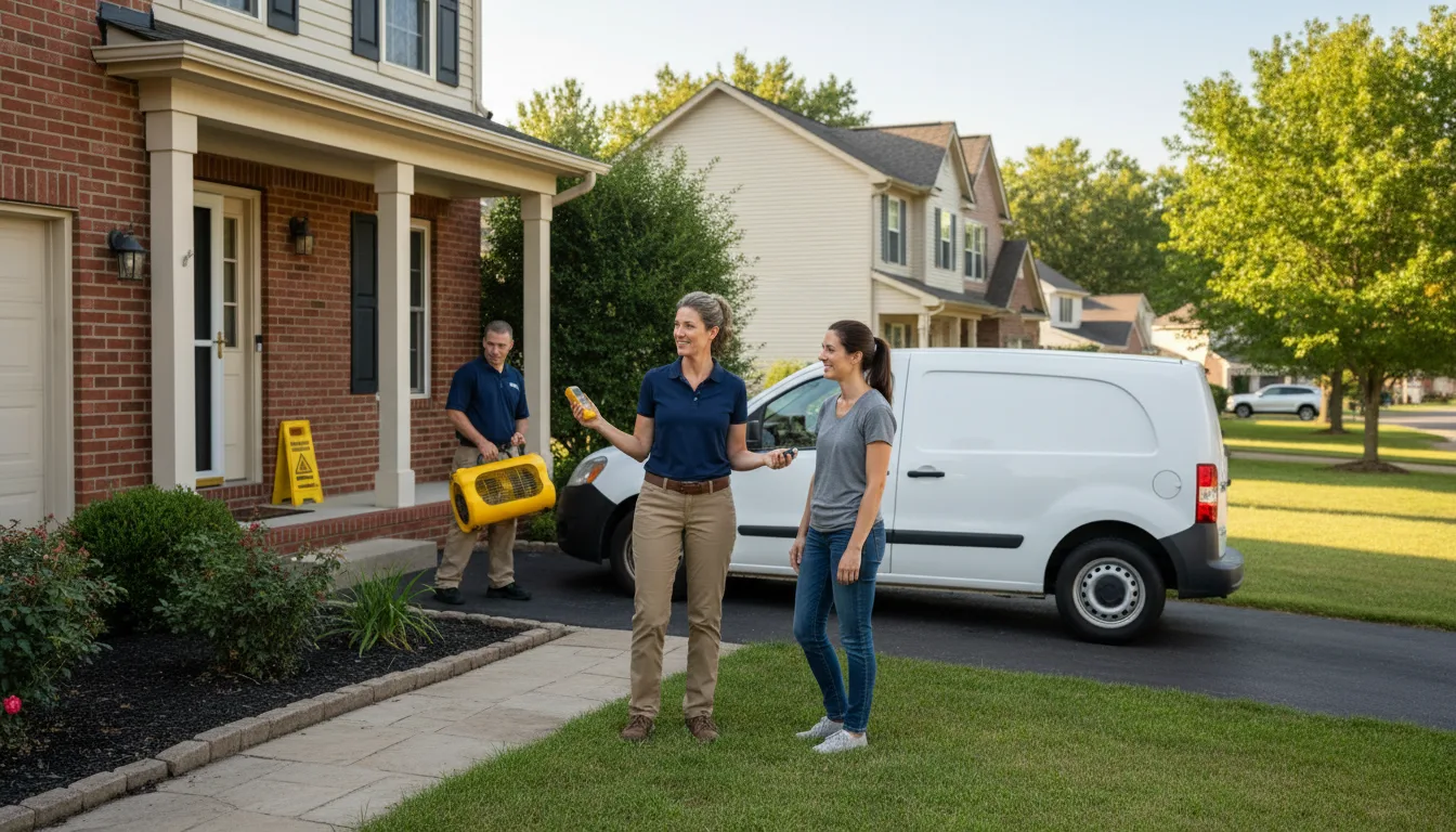 Water restoration image for Water Damage & Restoration Services in Santa Fe, MO